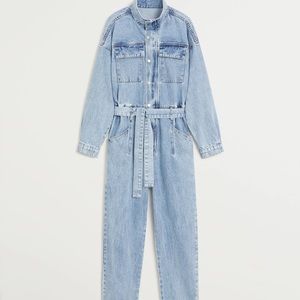 MANGO Denim Jumpsuit